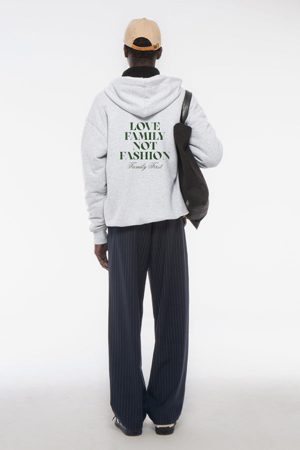 Family First Milano Hoodie "LFNF" Grey