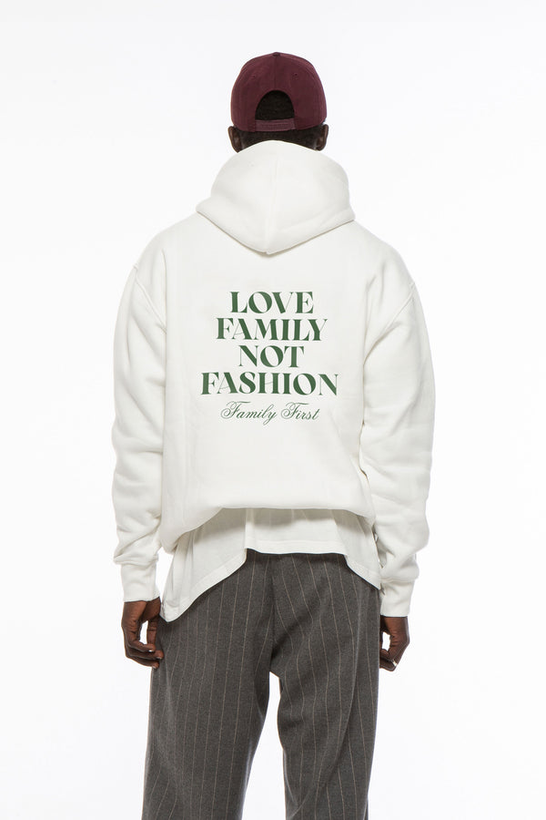 Family First Milano Hoodie "LFNF" White