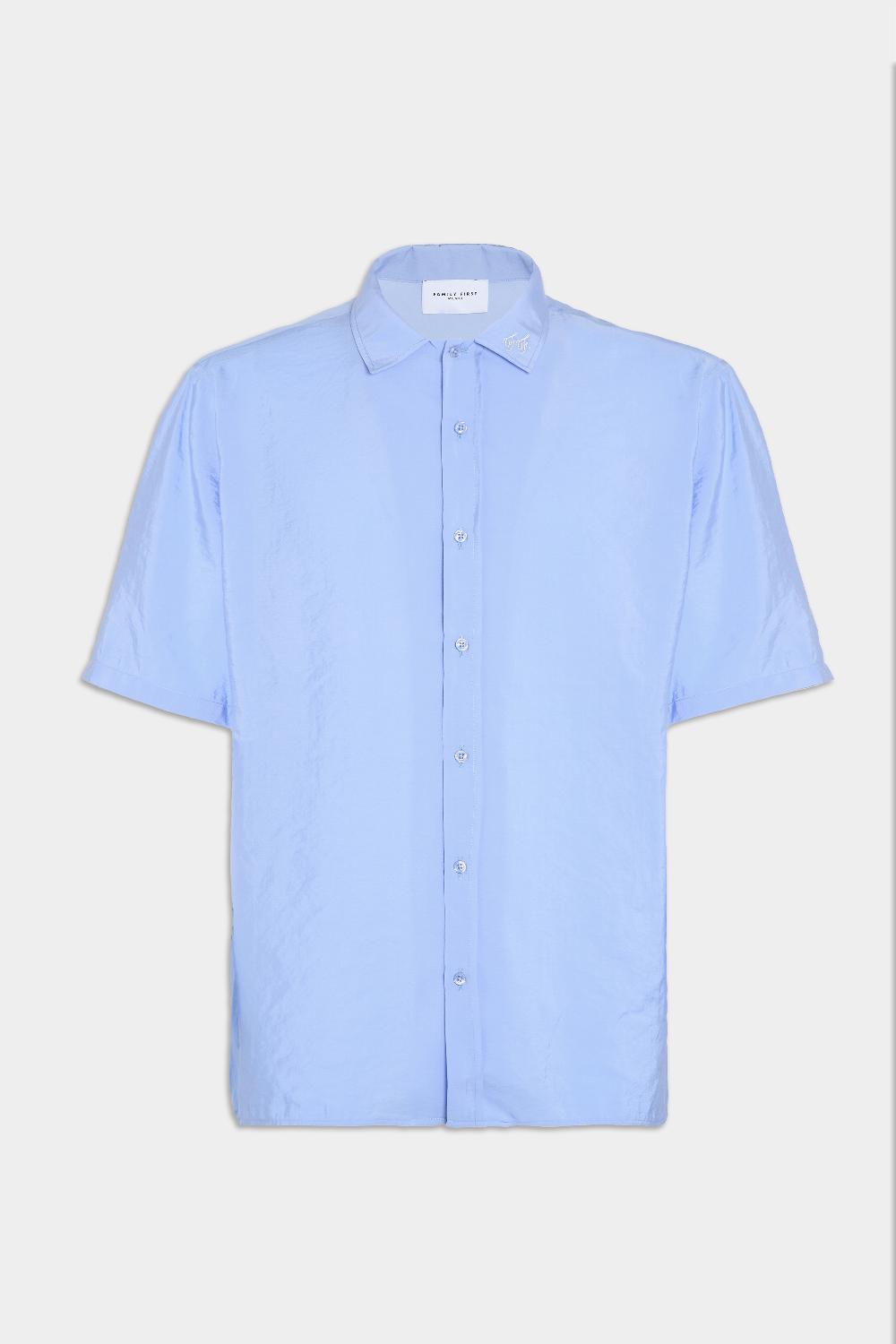 family first milano Shirt Cupro Light Blue
