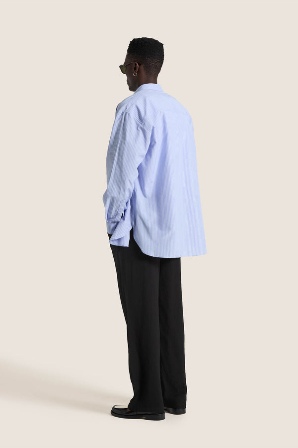 Family First Milano Shirt Long Classic Light Blue