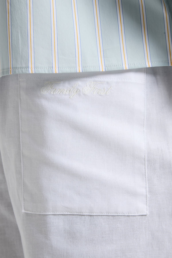 Family First Milano Soft Short Pants Linen White