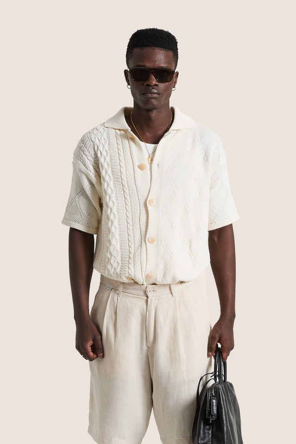 Family First Milano Sweater Shirt Braided White