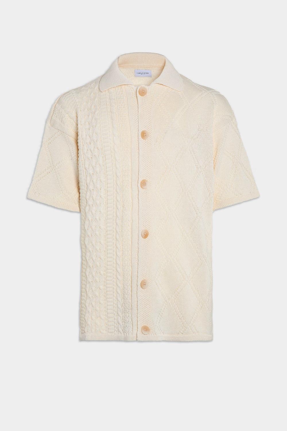 family first milano Sweater Shirt Braided White