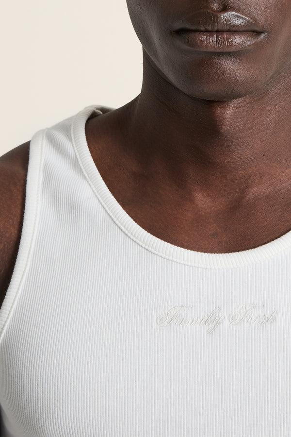 Family First Milano Tank Top Symbol White