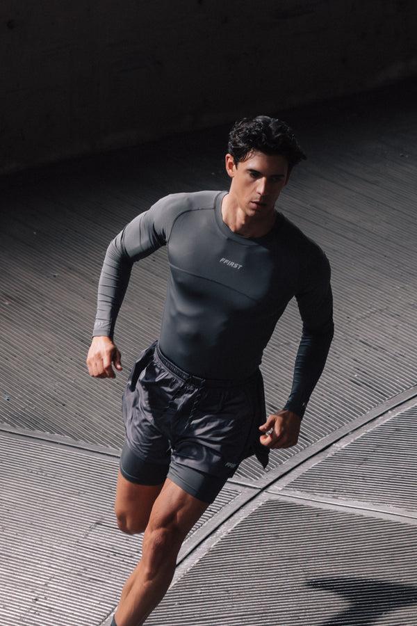 Family First Milano Long Sleeve Tee FFIRST Dark Grey