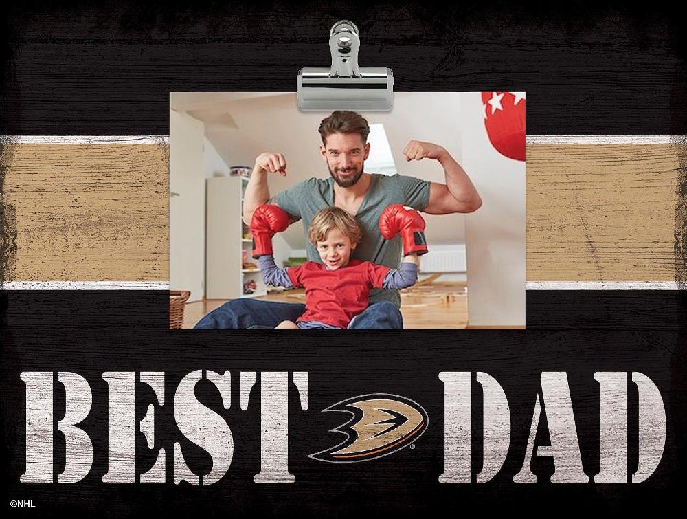 fan creations Anaheim Ducks Best Dad With Stripe Clip Frame