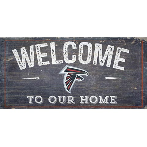 fan creations Atlanta Falcons Welcome Distressed 6 x 12
