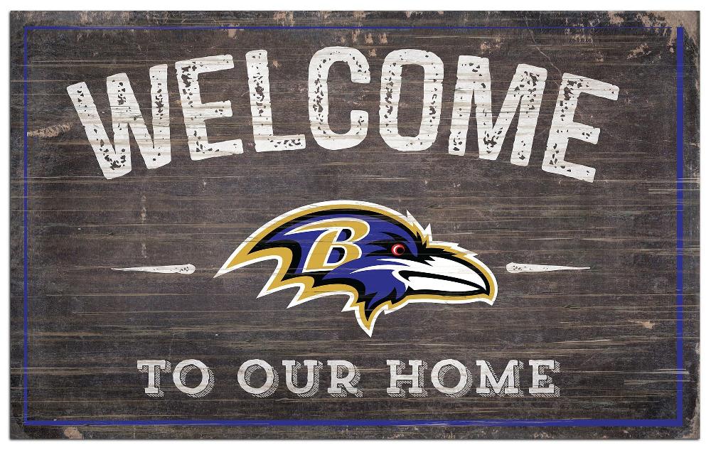 fan creations Baltimore Ravens 11x19in Welcome Sign