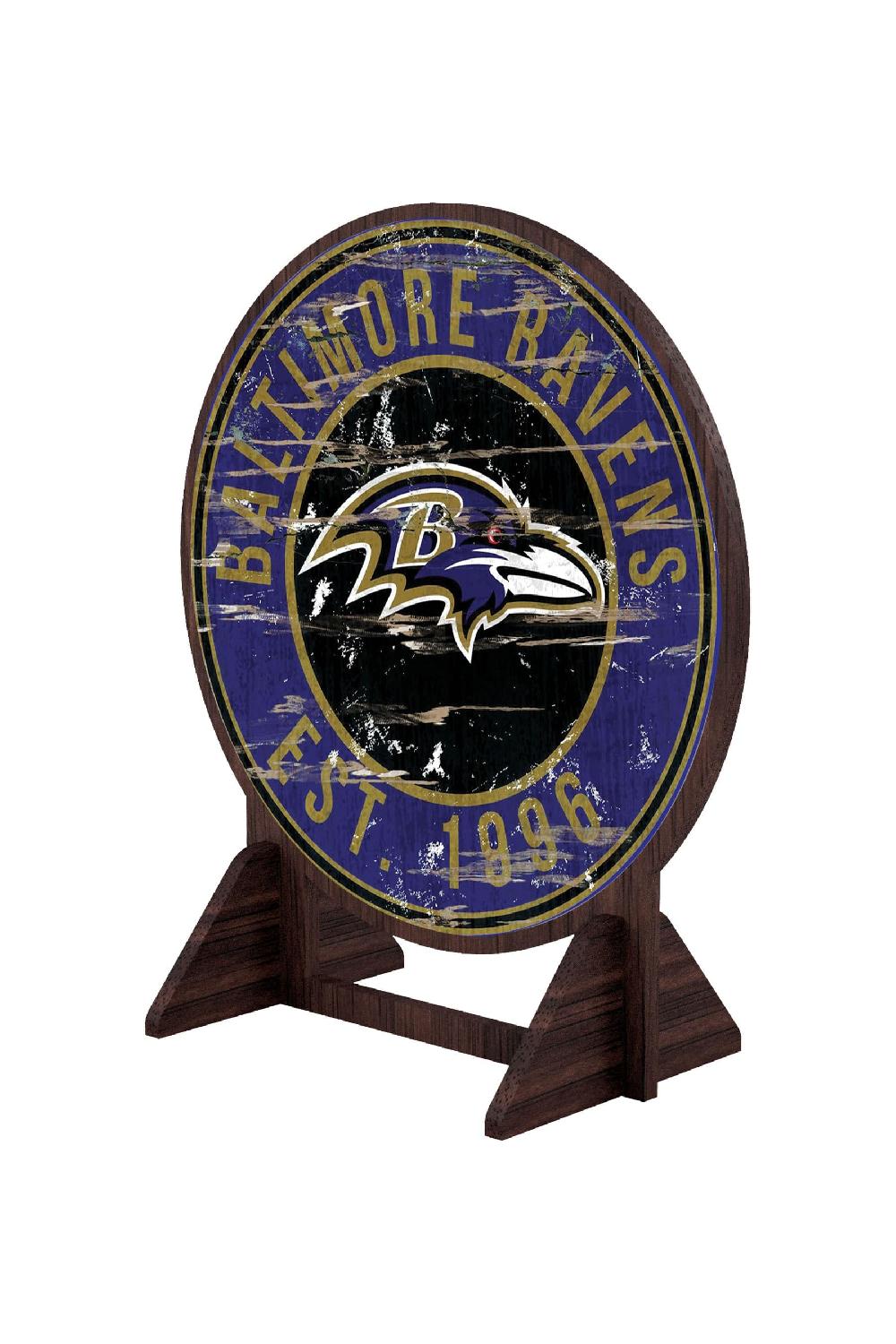 fan creations Baltimore Ravens Desktop Circle Logo Stand