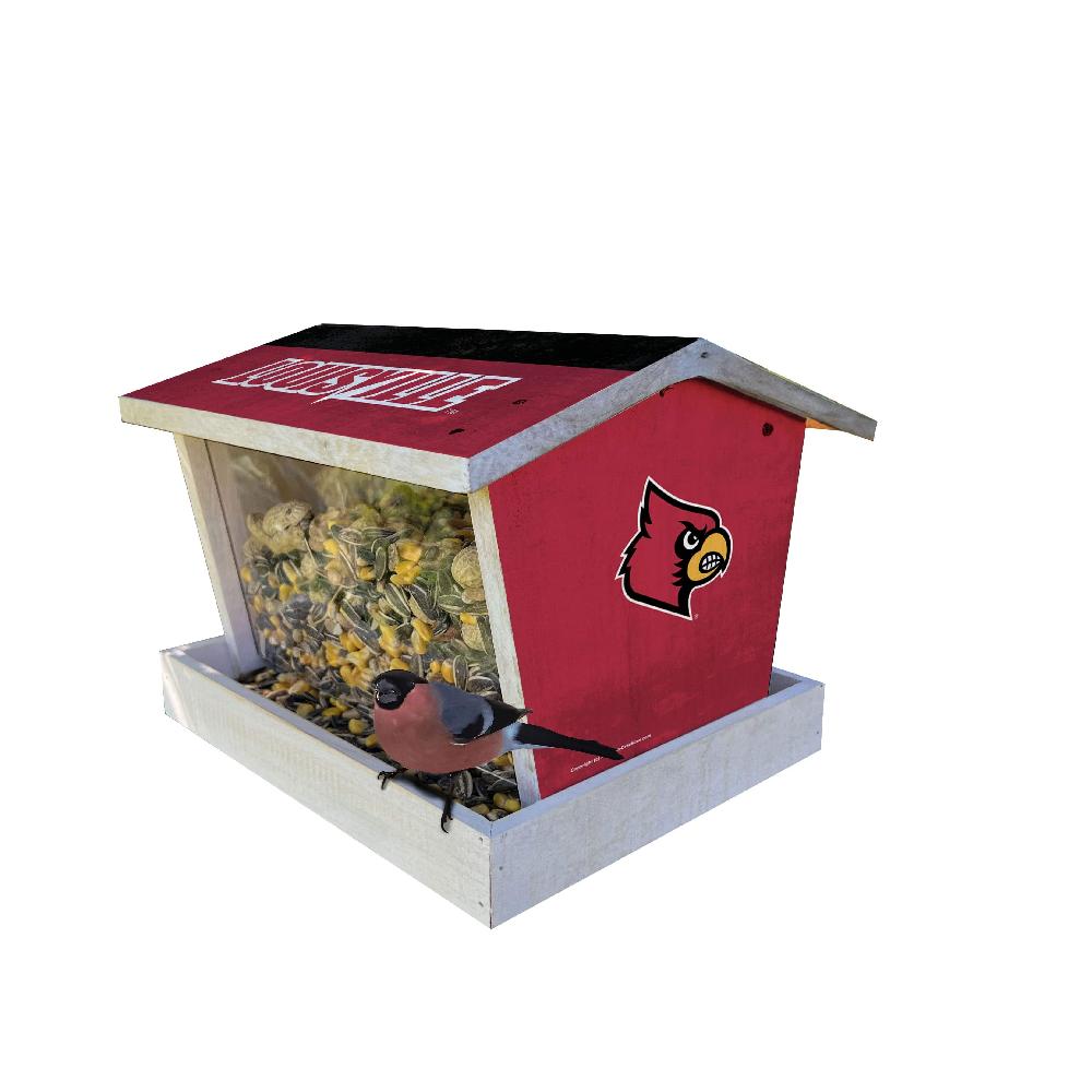 fan creations Bird Feeder for Sports Fans - Assembled - University of Louisville