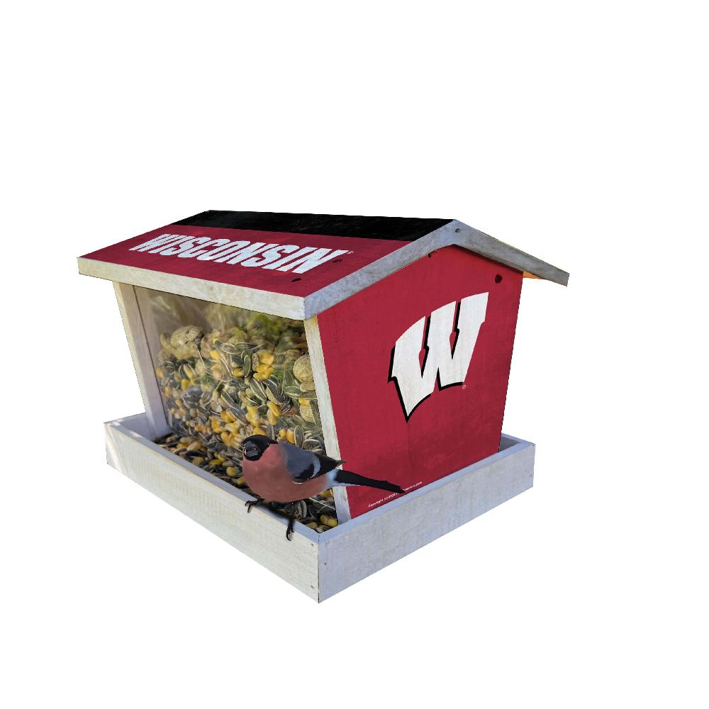 fan creations Bird Feeder for Sports Fans - Assembled - University of Wisconsin