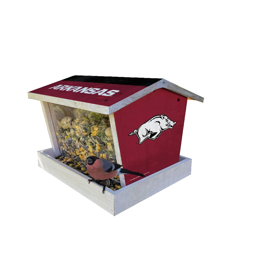 fan creations Bird Feeder for Sports Fans - Assembled - University of Arkansas