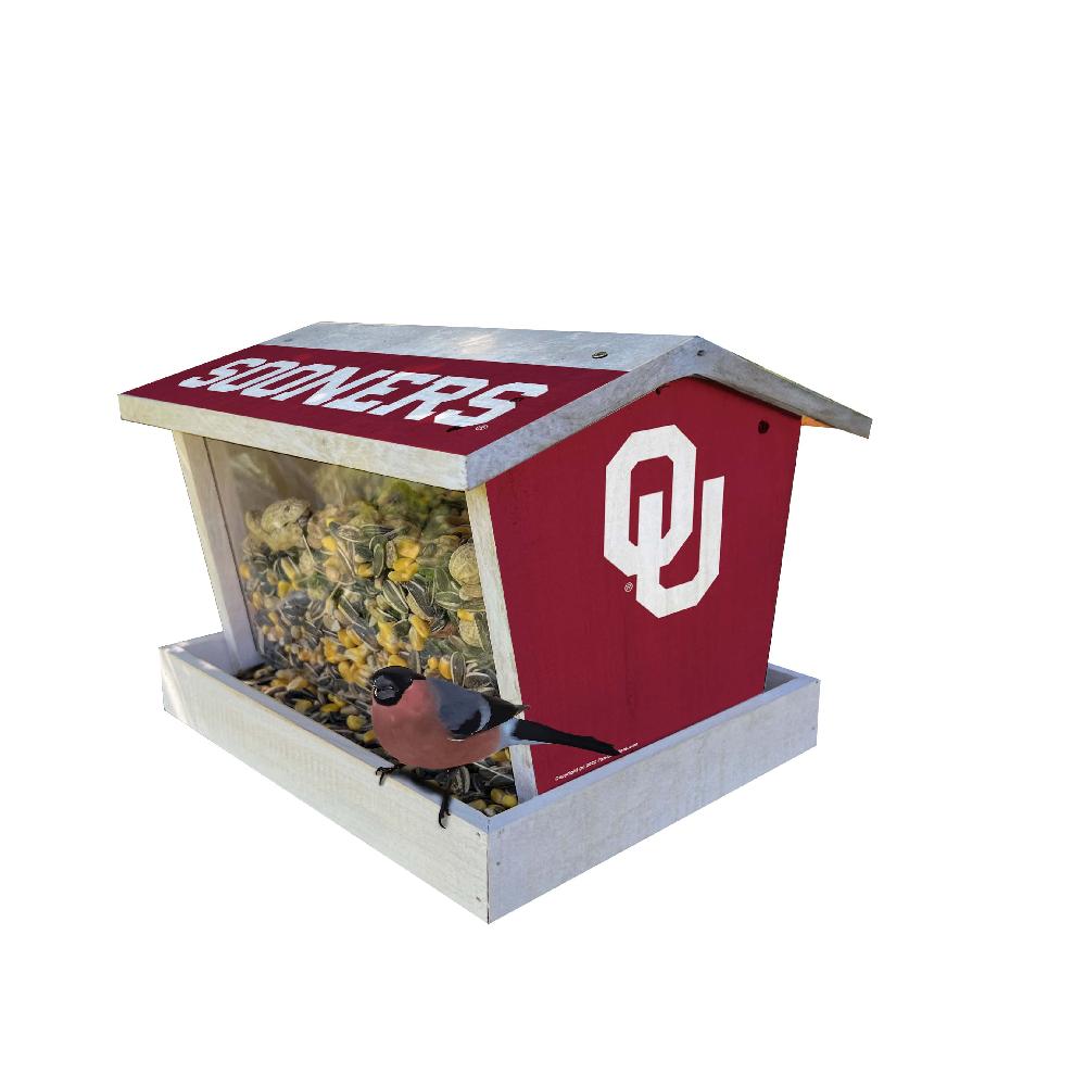 fan creations Bird Feeder for Sports Fans - Assembled - University of Oklahoma