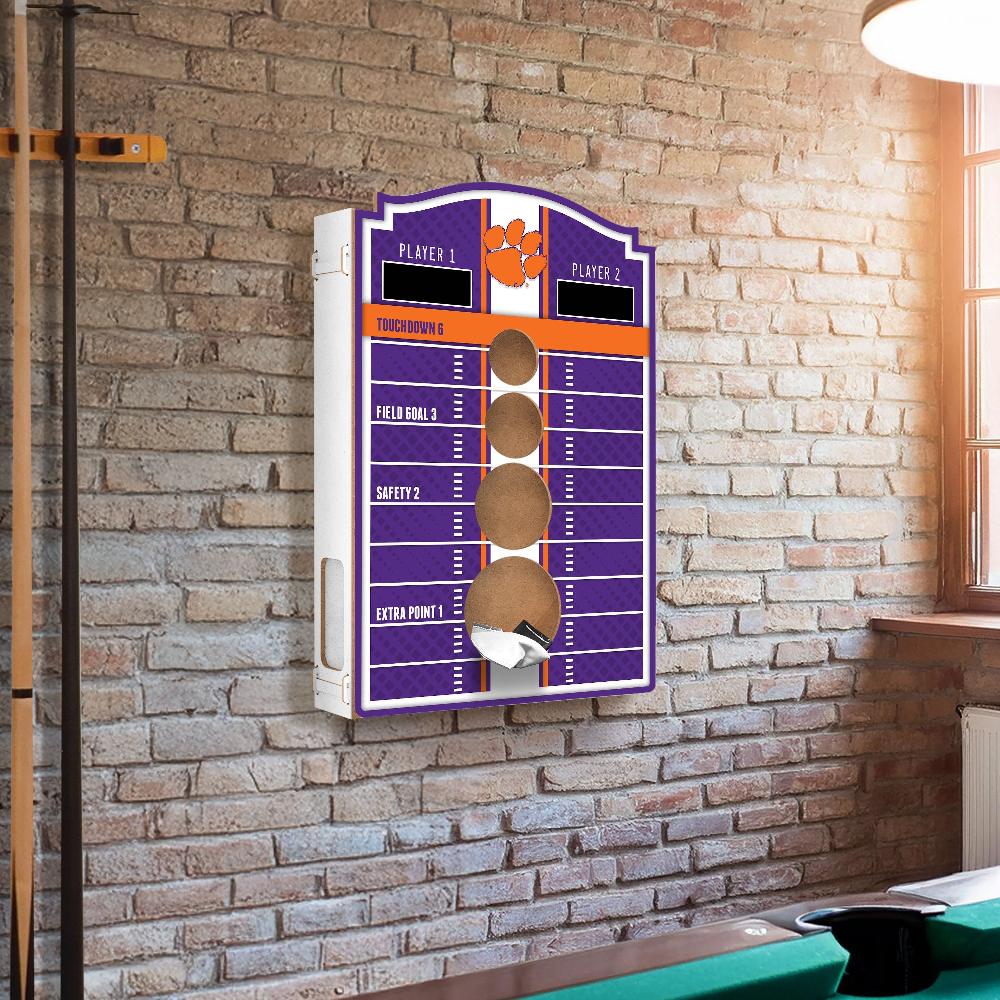 fan creations Brightline NCAA Clemson University Wall Bean Bag Toss