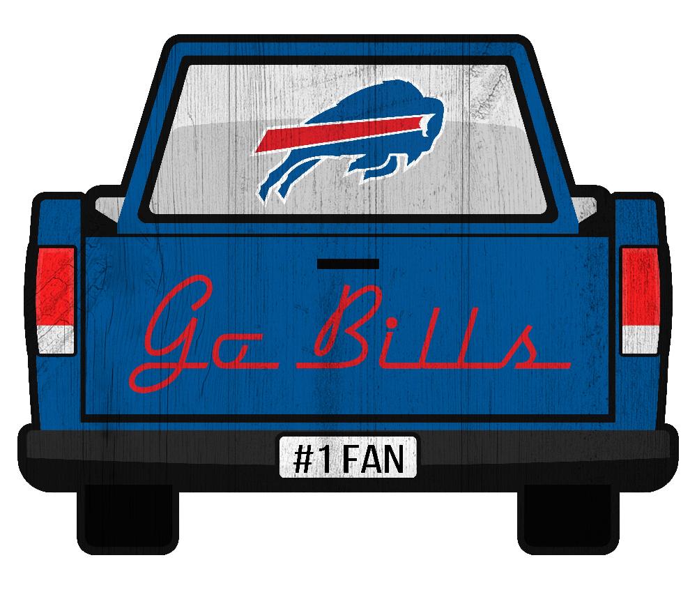 fan creations Buffalo Bills Slogan Truck Back Vintage 12in