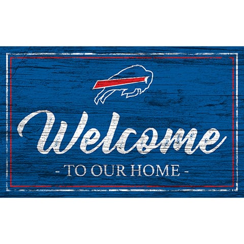 fan creations Buffalo Bills Team Color Welcome 11x19 Sign