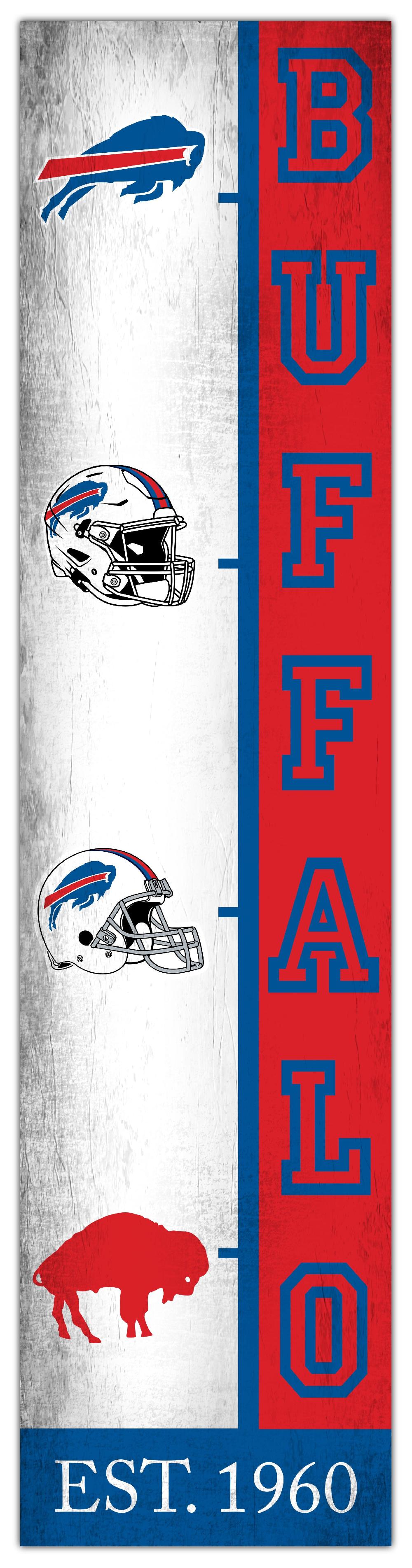 fan creations Buffalo Bills Team Logo Progression 6x24