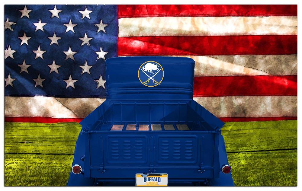 fan creations Buffalo Sabres Patriotic Retro Truck 11x19