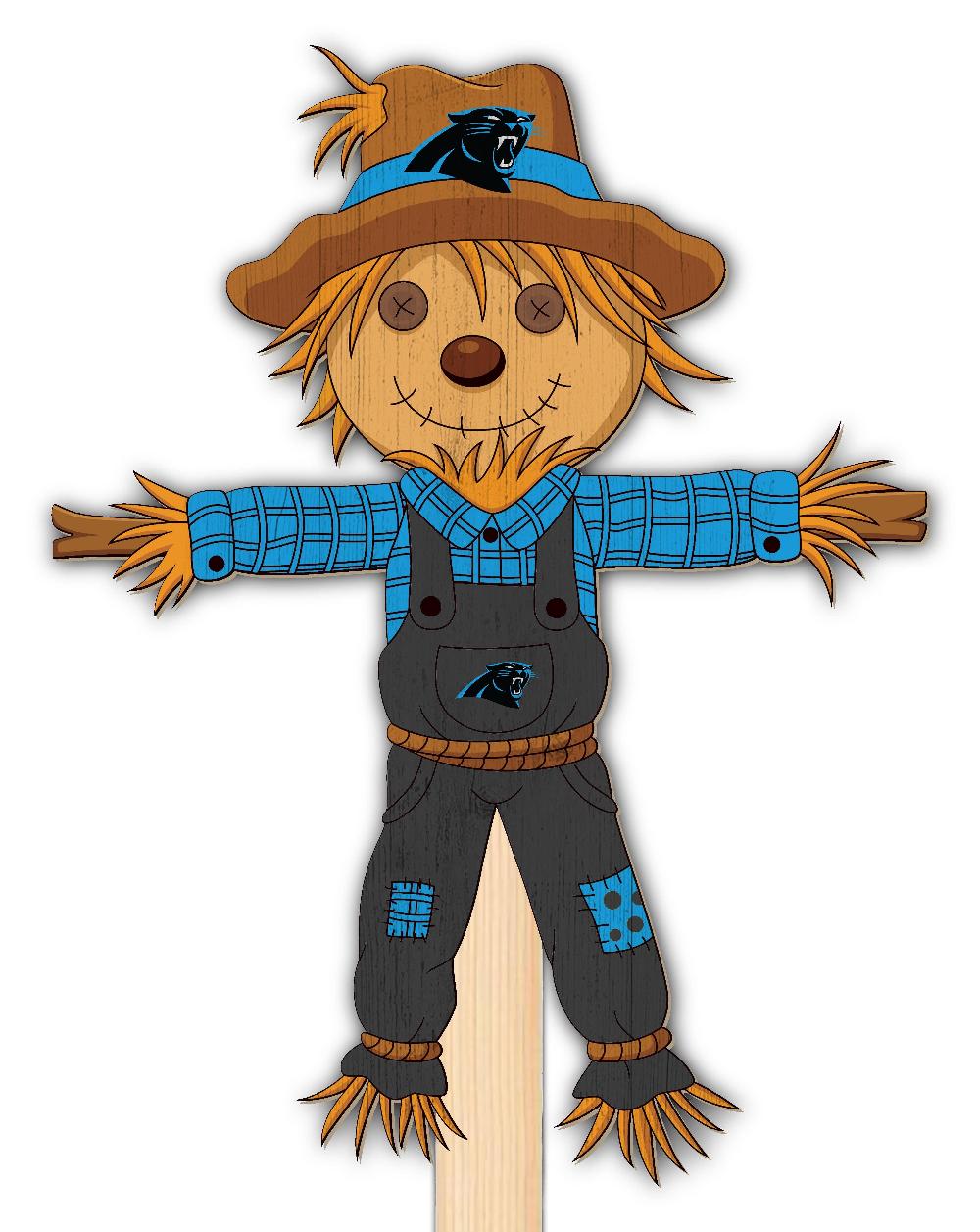 fan creations Carolina Panthers Scarecrow Yard Stake