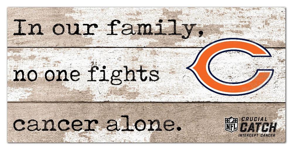 fan creations Chicago Bears No One Fights Alone 6x12