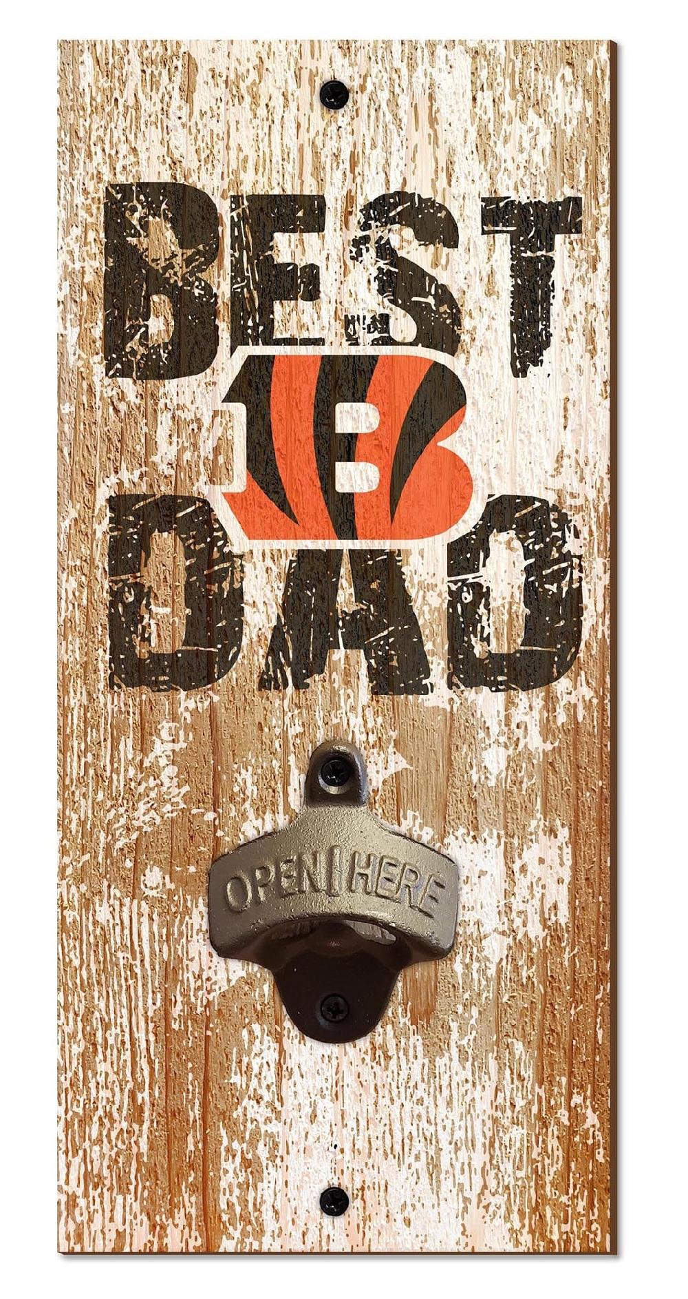 fan creations Cincinnati Bengals Best Dad Bottle Opener