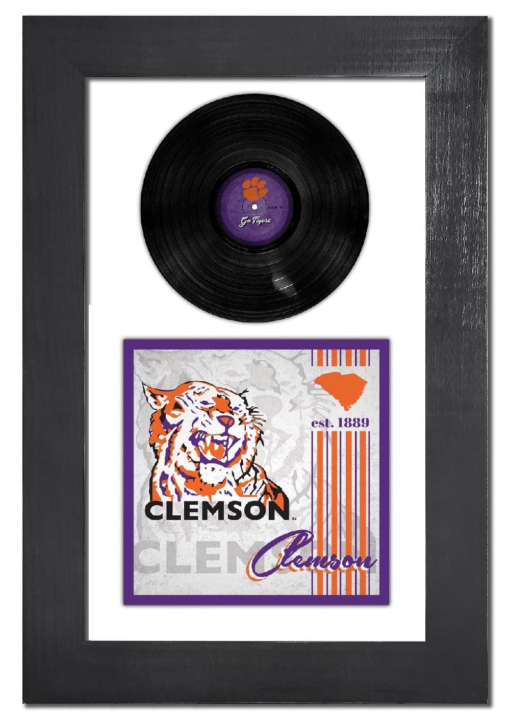 fan creations Clemson 3 Piece Classic Album & Vinyl In Frame