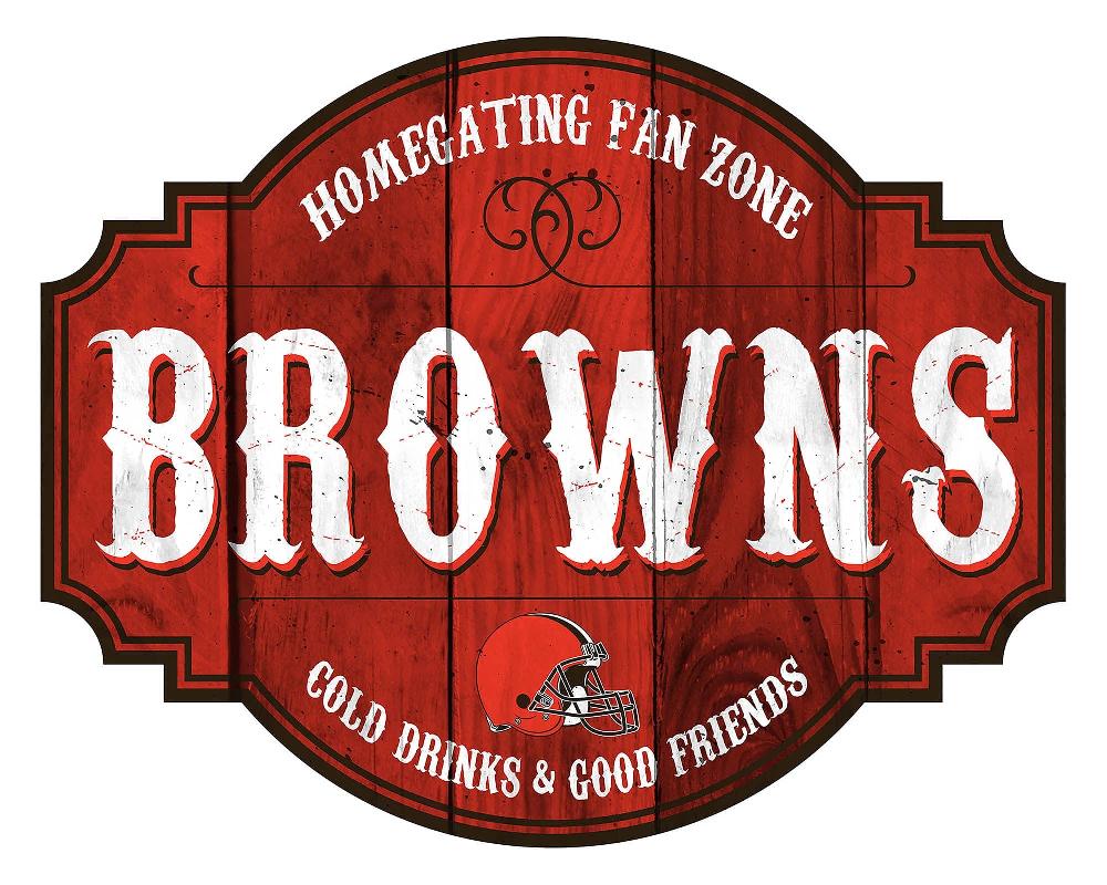 fan creations Cleveland Browns Homegating Tavern 24in Sign