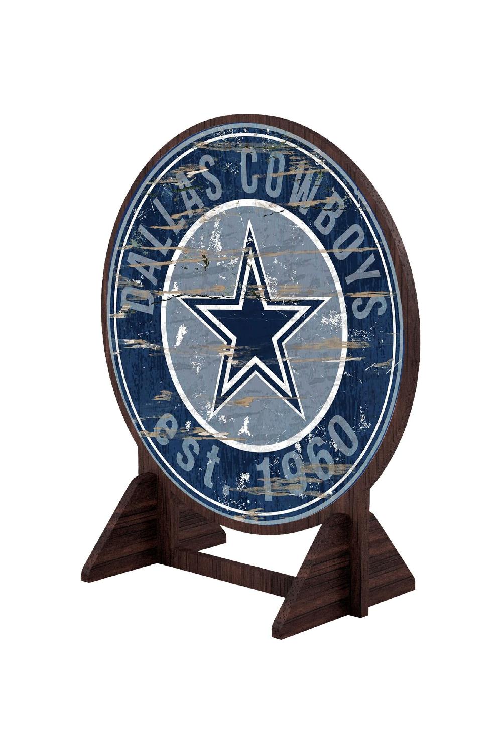 fan creations Dallas Cowboys Desktop Circle Logo Stand