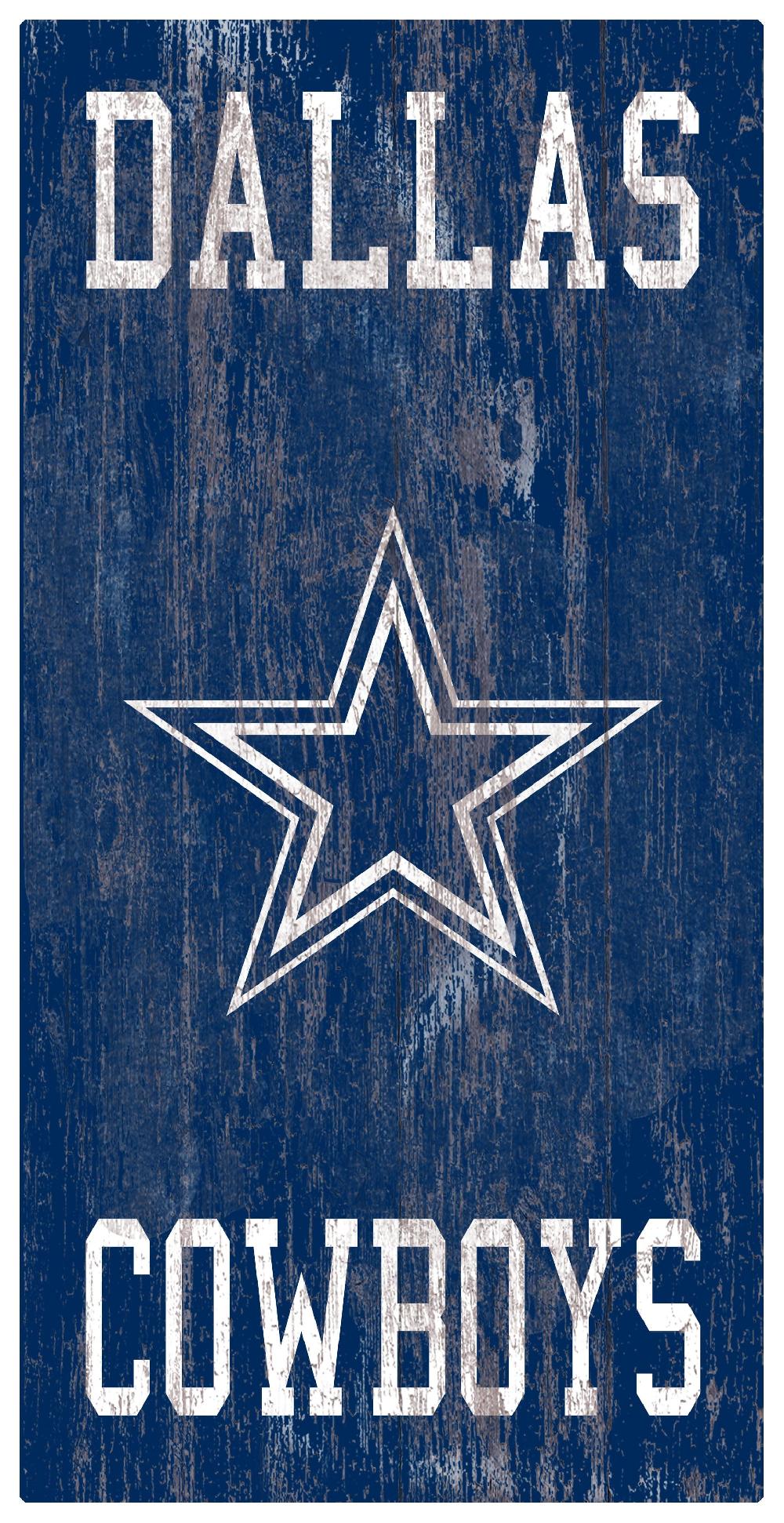 fan creations Dallas Cowboys Heritage Logo W/ Team Name 6x12