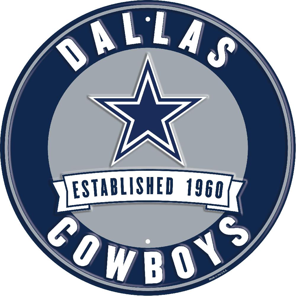fan creations Dallas Cowboys Metal Established Date Circle