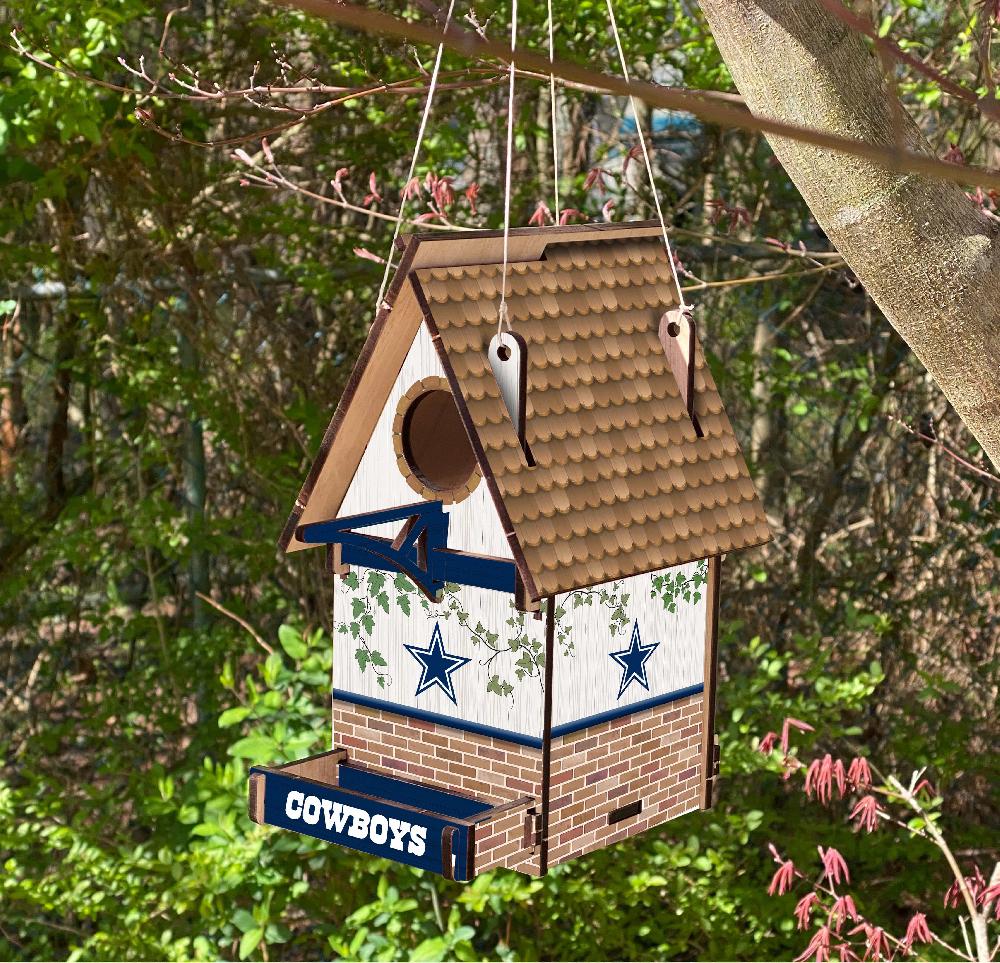 fan creations Dallas Cowboys Team Bird House Unassembled