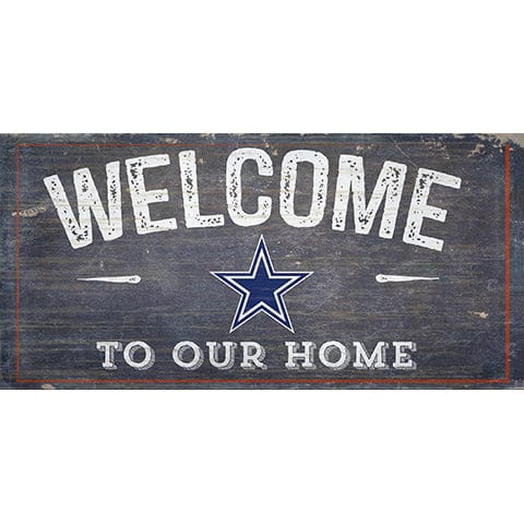 fan creations Dallas Cowboys Welcome Distressed 6 x 12