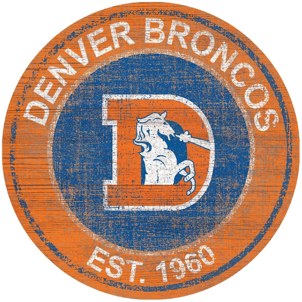 fan creations Denver Broncos Heritage Logo 24" Circle