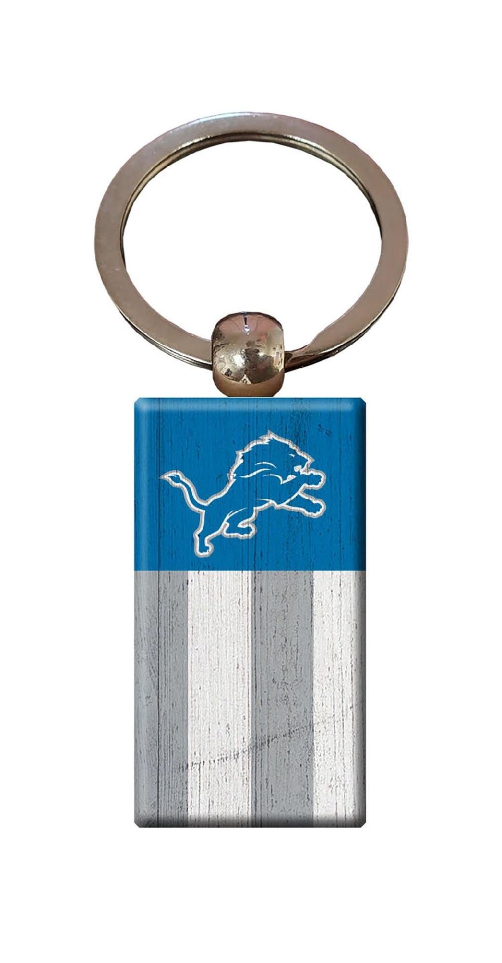 fan creations Detroit Lions Rectangle Flag Keychain