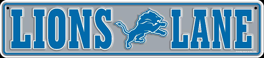 fan creations Detroit Lions Team Boulevard Metal 4x18