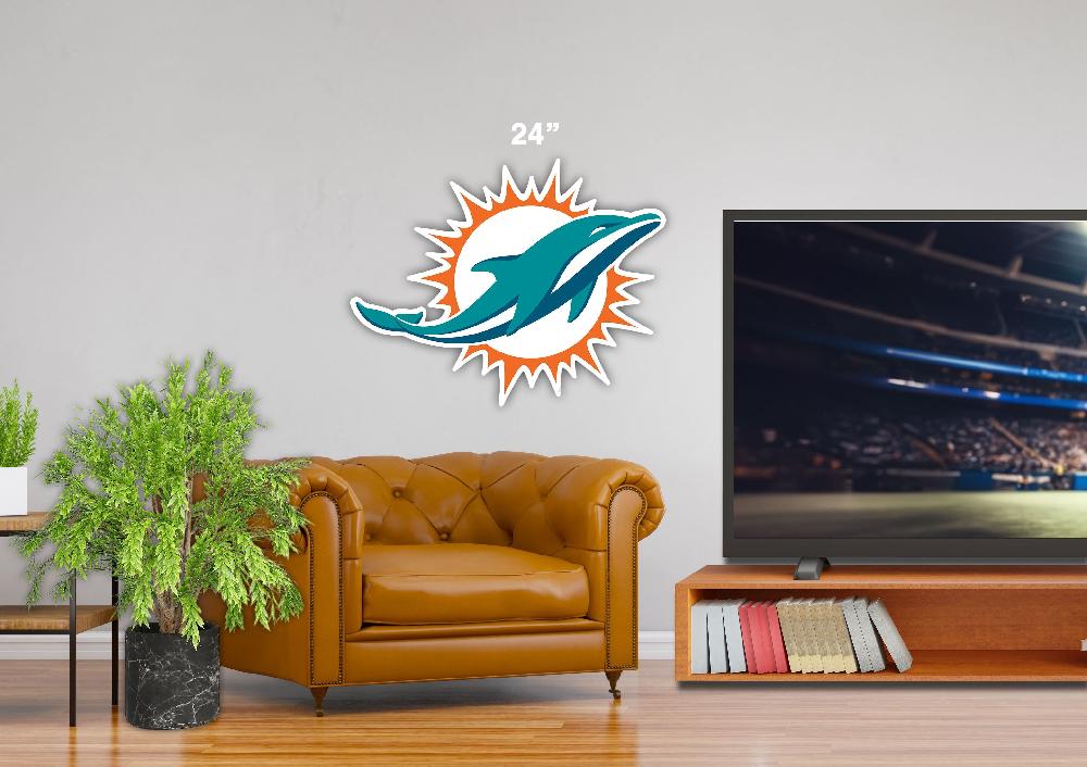 fan creations 24" NFL Miami Dolphins Logo Cutout