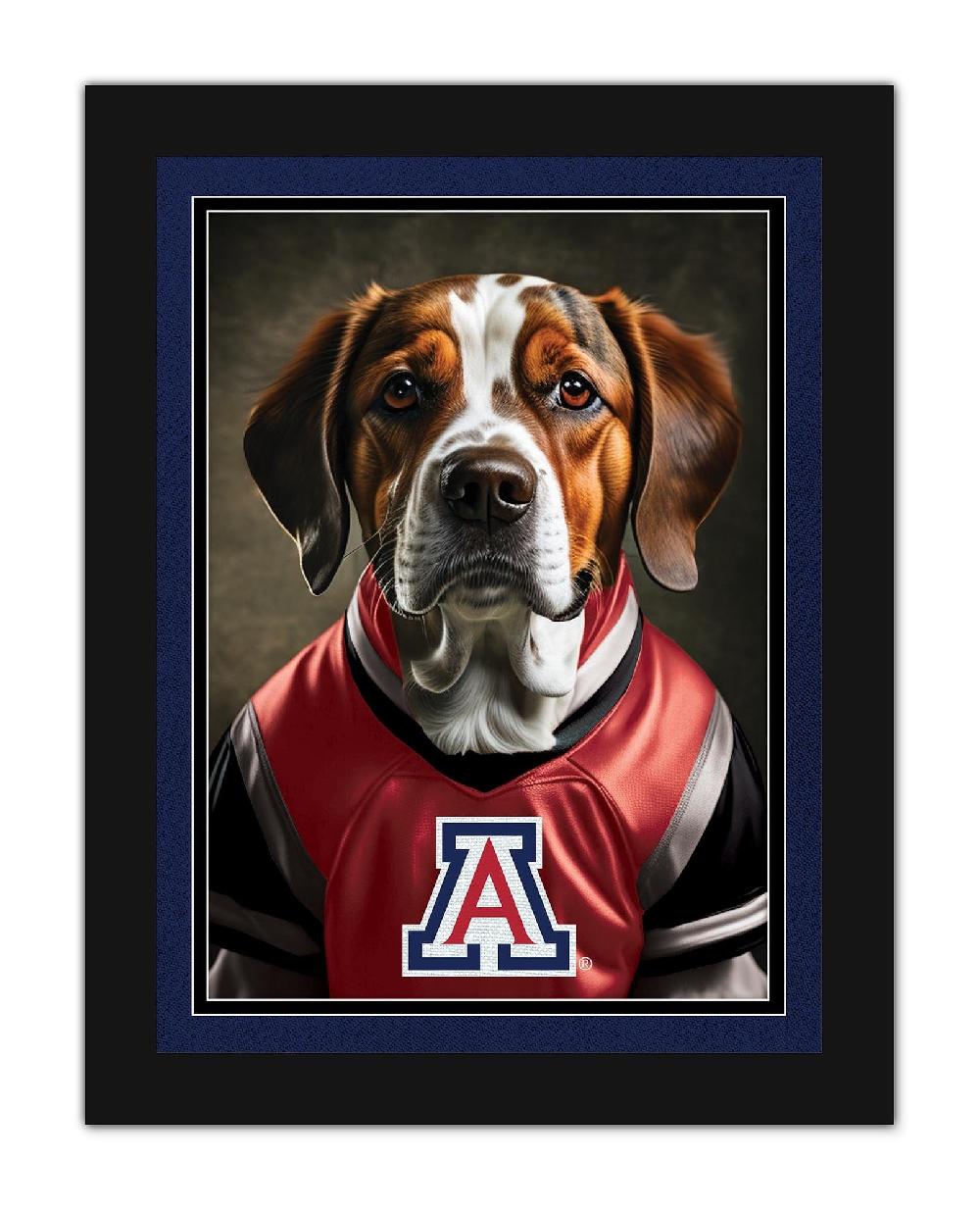fan creations Arizona Dog in Team Jersey 12x16
