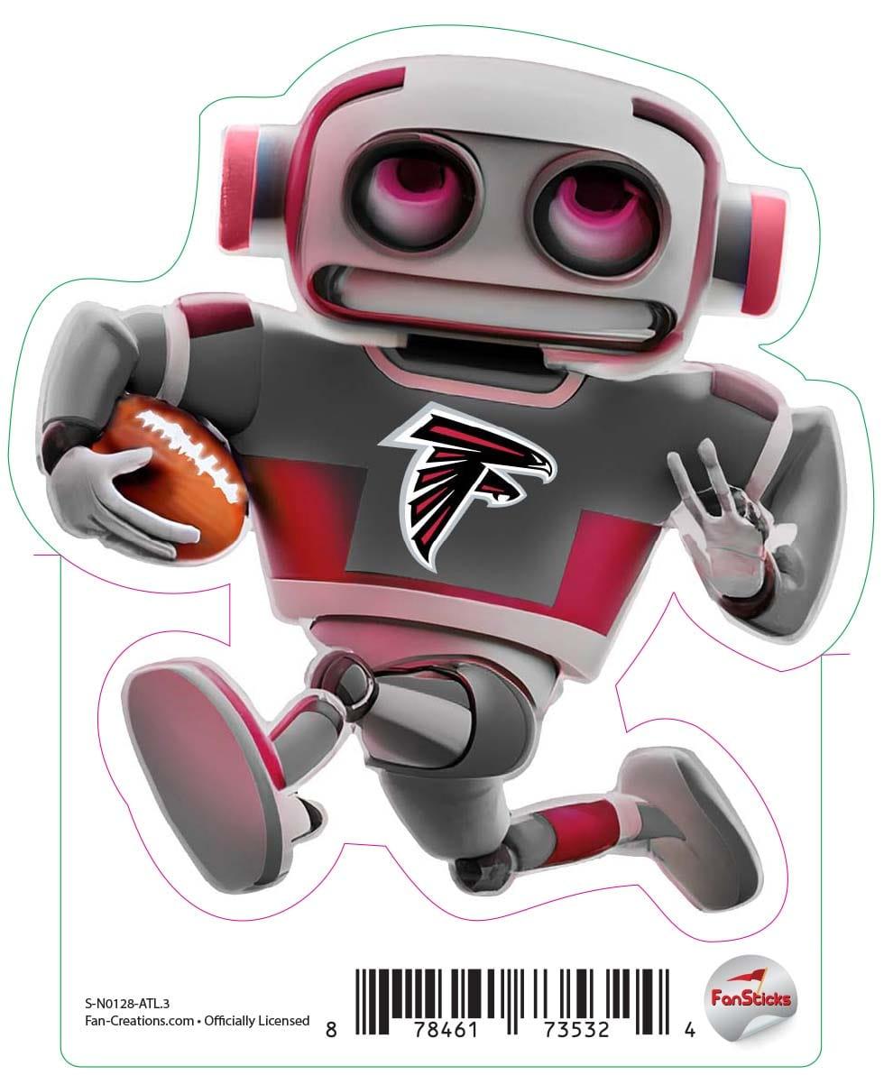 fan creations Atlanta Falcons 3in Decal "Robot"