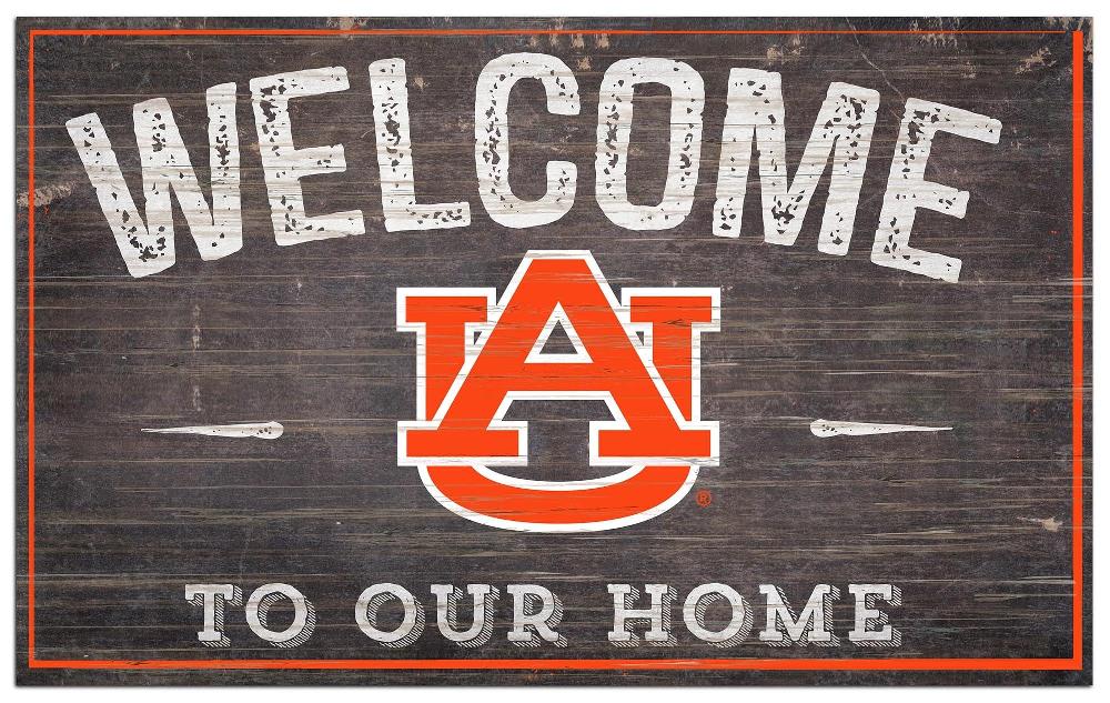 fan creations Auburn 11x19in Welcome Sign