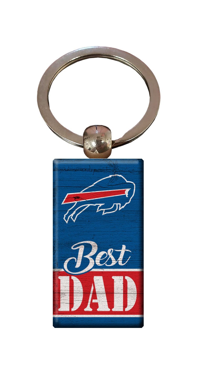 fan creations Buffalo Bills Best Dad Keychain