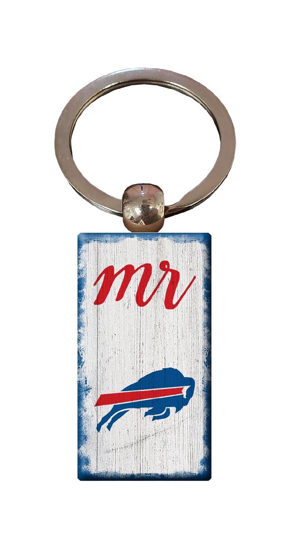 fan creations Buffalo Bills Script Mr Keychain