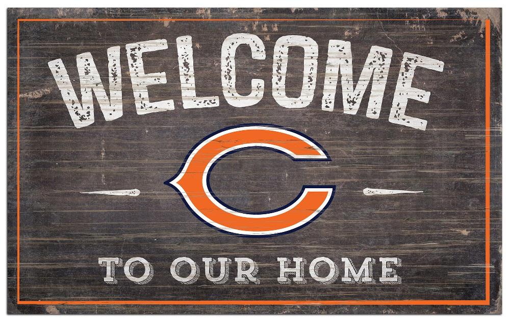 fan creations Chicago Bears 11x19in Welcome Sign