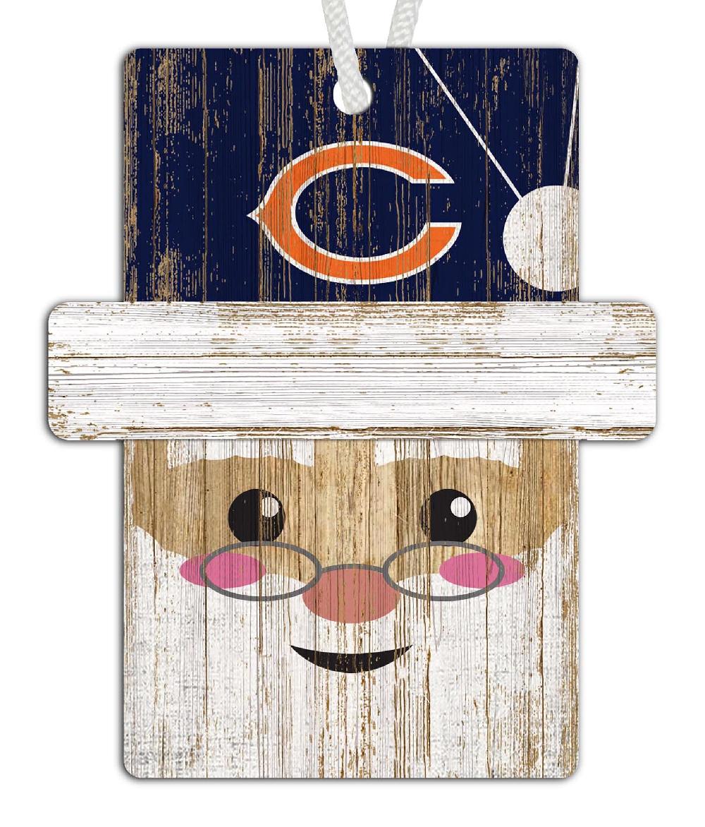 fan creations Chicago Bears Santa Ornament