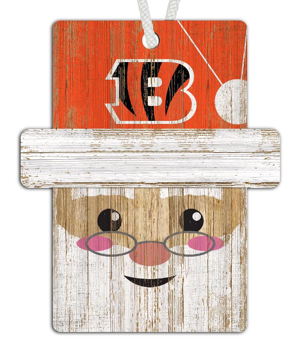 fan creations Cincinnati Bengals Santa Ornament