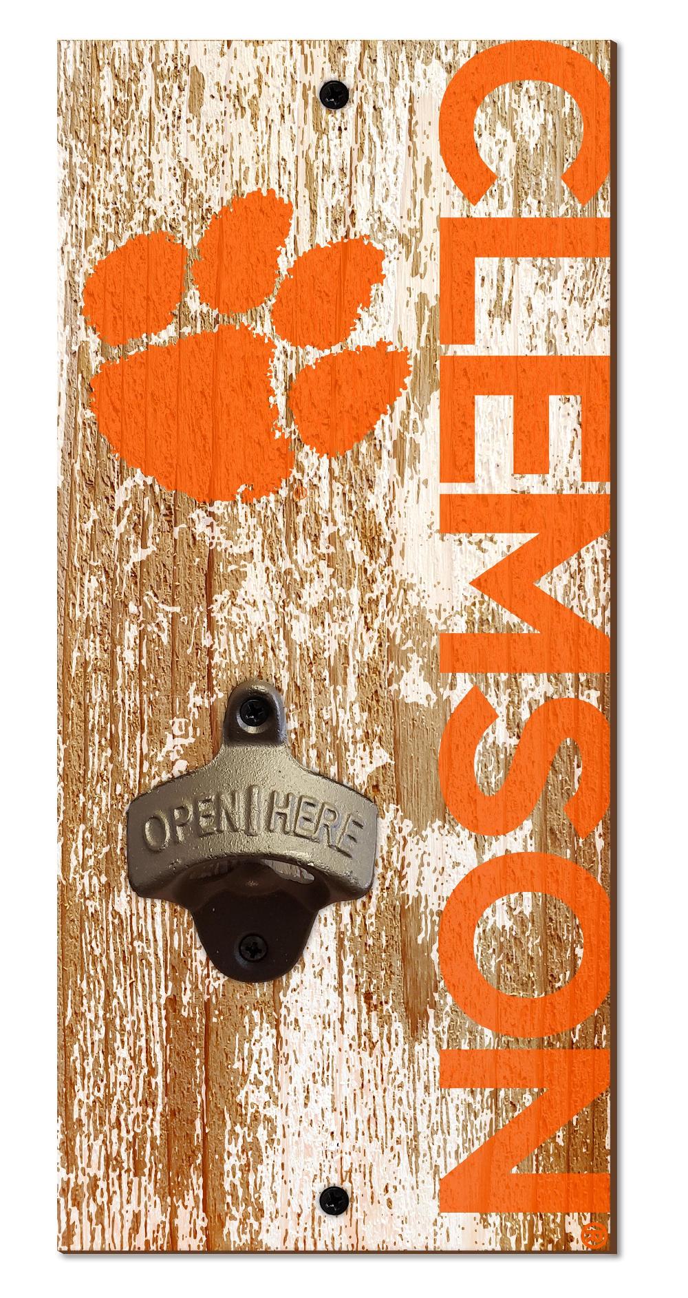 fan creations Clemson Bottle Opener