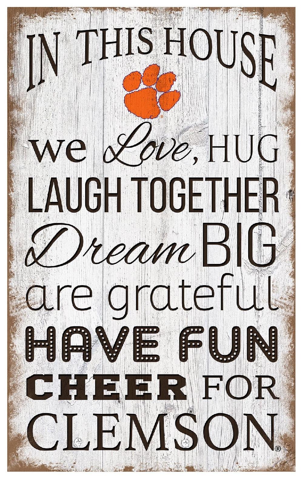 fan creations Clemson In This House 11x19