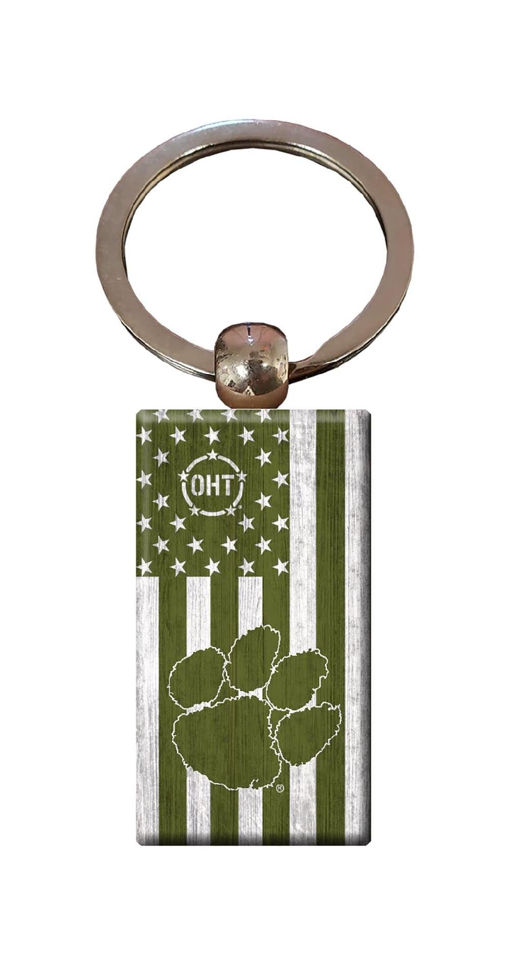 fan creations Clemson OHT Flag Keychain