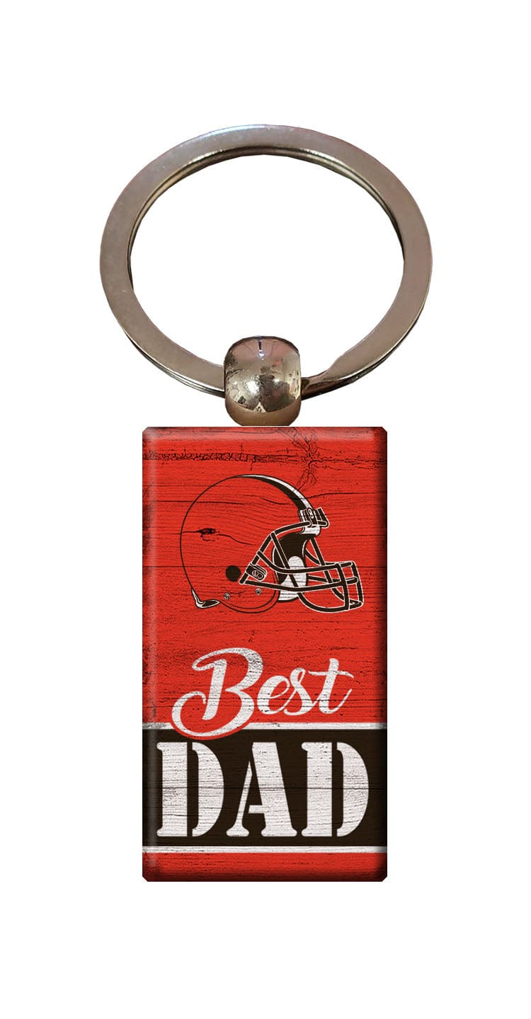 fan creations Cleveland Browns Best Dad Keychain