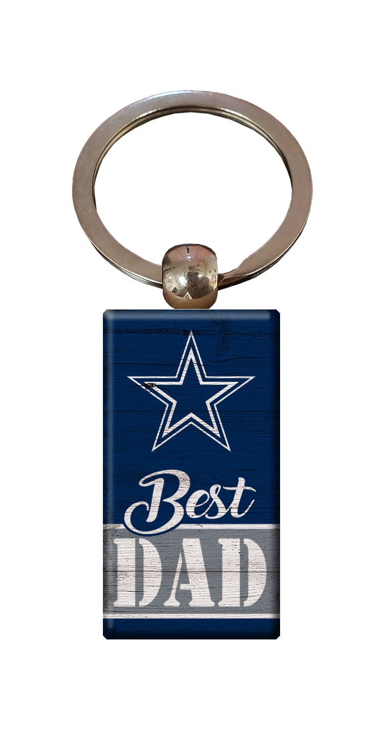 fan creations Dallas Cowboys Best Dad Keychain
