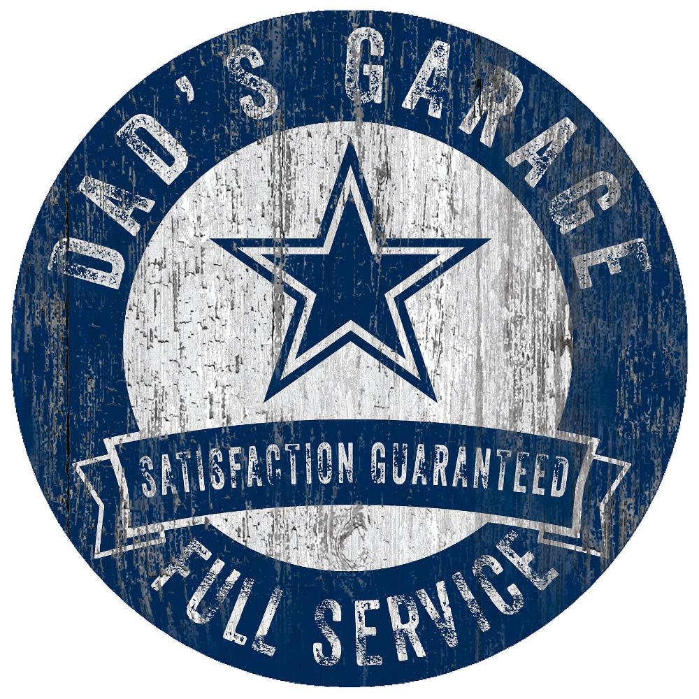 fan creations Dallas Cowboys Dad's Garage Sign